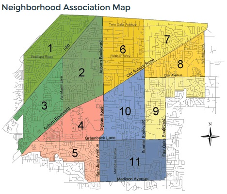 Citrus Heights Neighborhood Area meetings: dates & times