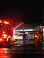 Fireman, truck. Photo credit: Luke Otterstad
