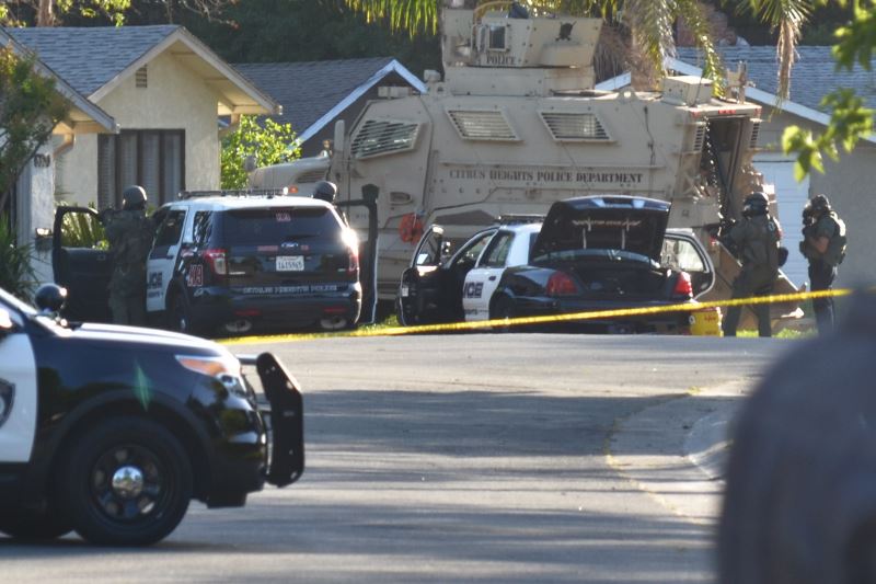 Citrus Heights SWAT surround home; man inside possibly armed