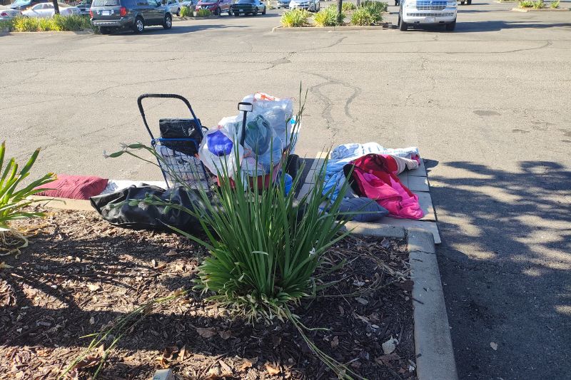 A portion of the Sunrise Mall leading to the former Sears building appears to be blocked off.