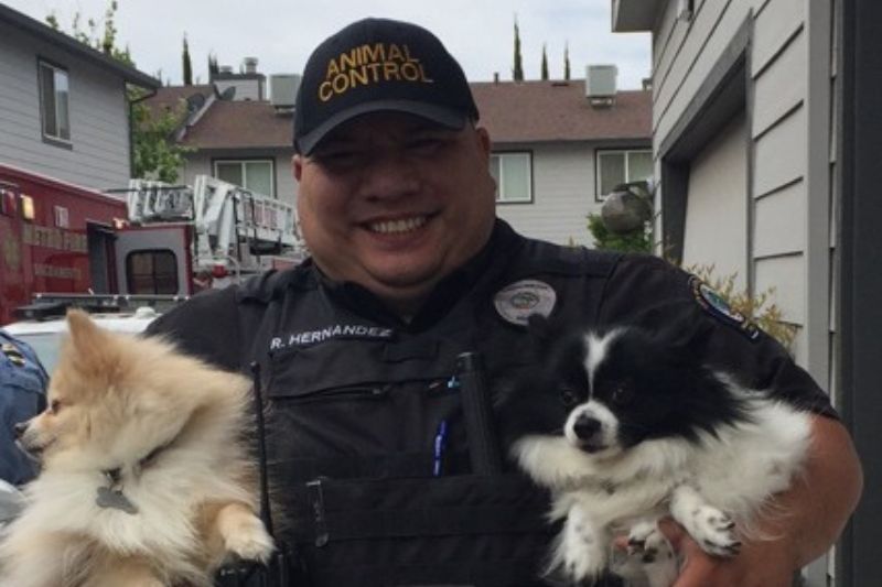 Senior Animal Services Officer Ruben Hernandez.