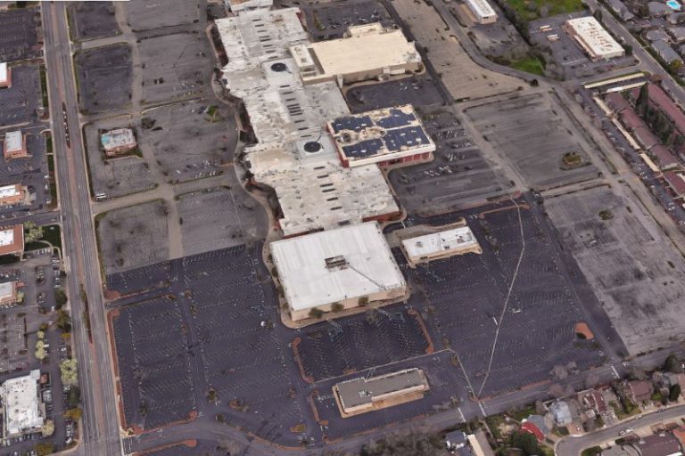 Aerial view of Sunrise Mall