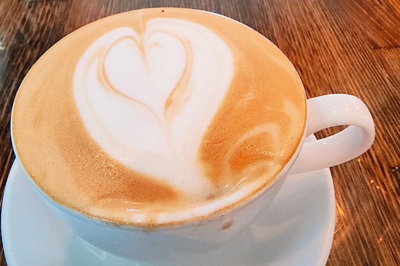 A coffee served at Greenhouse Cafe. // SB Williams