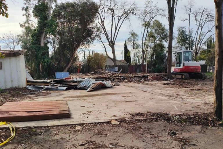 A house on the corner of Auburn Blvd. and Cherry Glen Ave. has been demolished.
