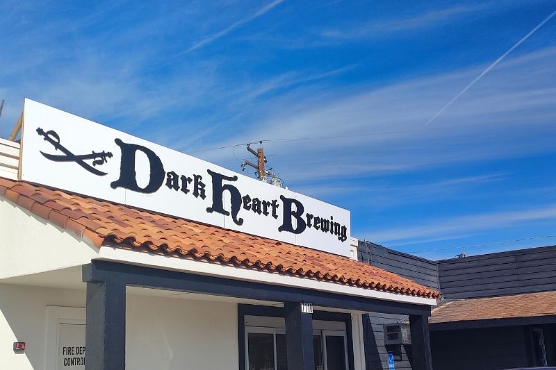 DarkHeart Brewing signage