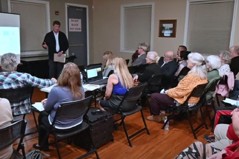 Ethan Conrad, with Ethan Conrad Properties, presented his amendment to the Specific Plan to Neighborhood Area 10 (SOAR) on Monday, Feb. 24, 2025. // Mike Hazlip