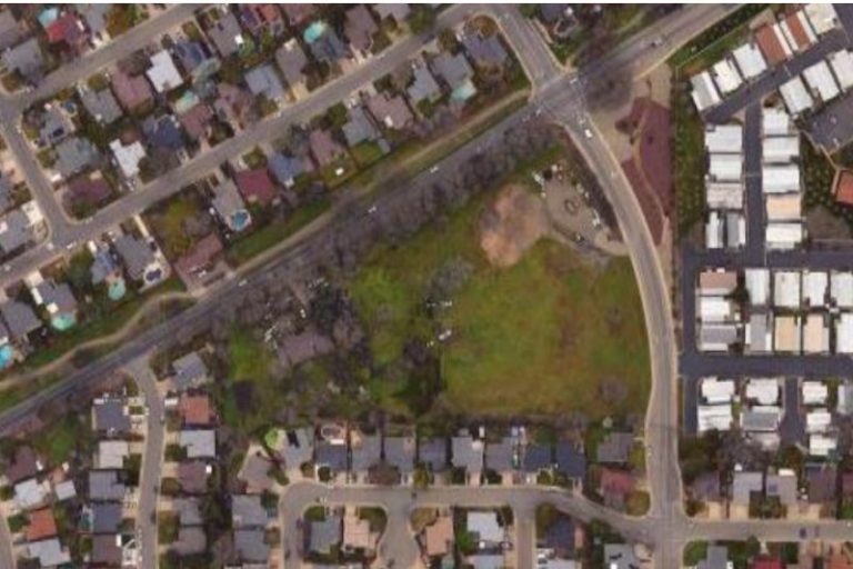 An aerial view of 8240 Old Auburn Road.