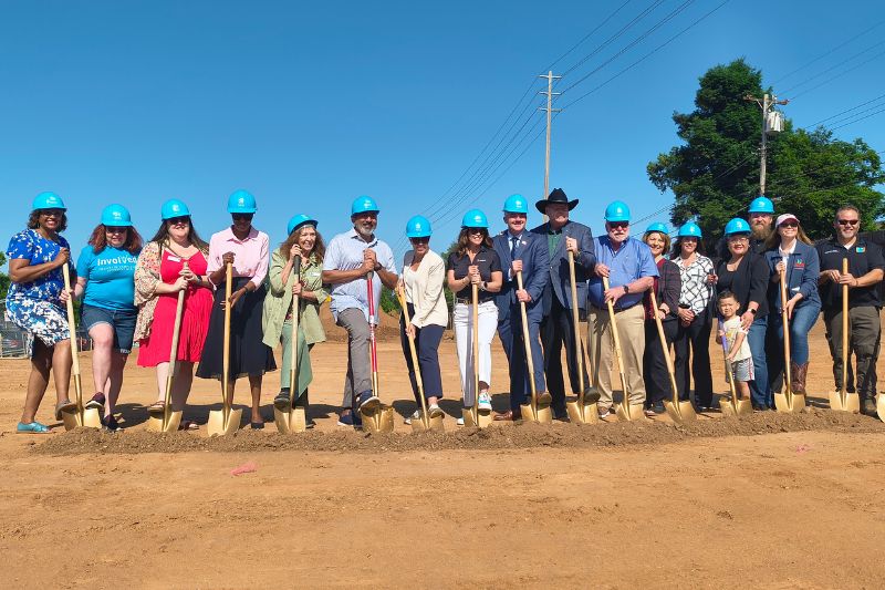 Habitat for Humanity along with multiple city and regional partners, broke ground on a 26-home housing project on Sayonara Drive, June 2, 2025. // SB Williams