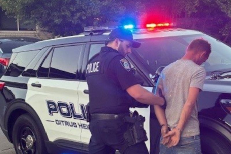 A suspect was arrested by CHPD for hit and run and DUI. June 10, 2025. // Courtesy of Citrus Heights Police Department