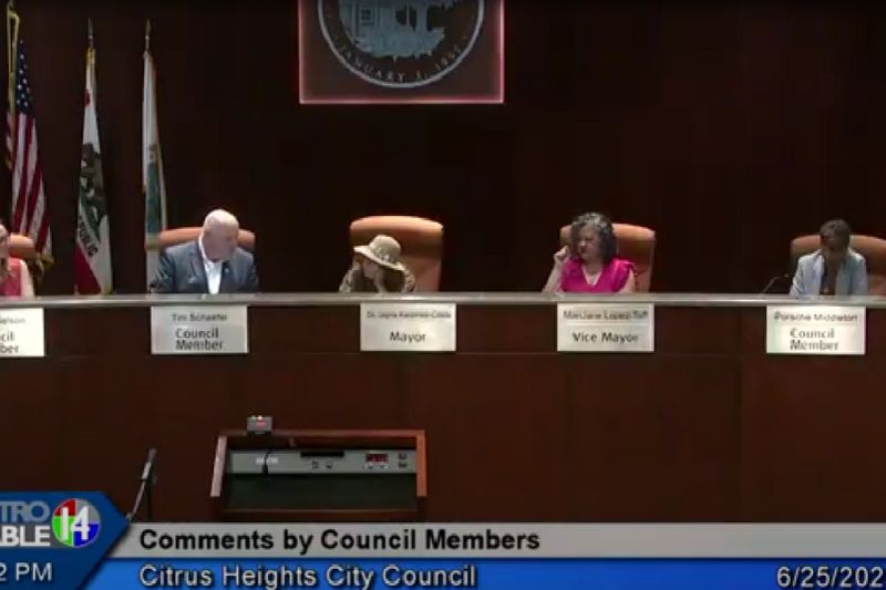 Citrus Heights City Council, June 25, 2025.