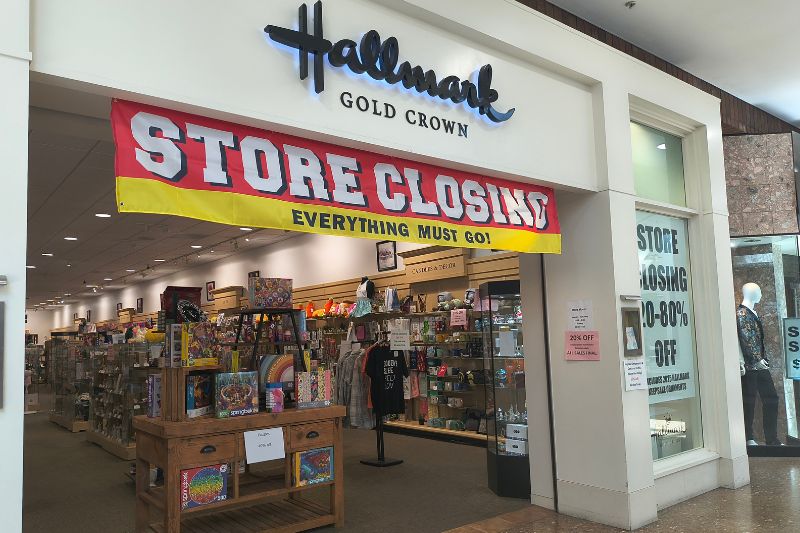 Mark's Hallmark inside Sunrise Mall is closing.