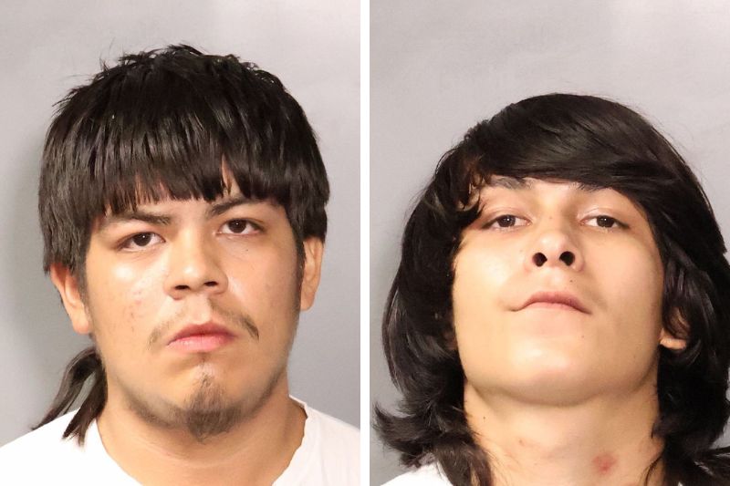 Two suspects, 19-year-old Alejandro Roque Jr. (left) and 18-year-old Moses Leyva. (right), were arrested Sunday on suspicion of stabbing two victims in Citrus Heights. // Citrus Heights Police Department.