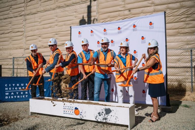 The Citrus Heights Water District broke ground on two new specialized water wells on Aug. 6, 2025. // Citrus Heights Water District