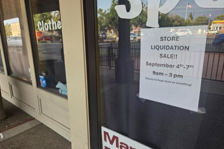 The Family Outpost posted a liquidation sale sign on their front entrance last week.