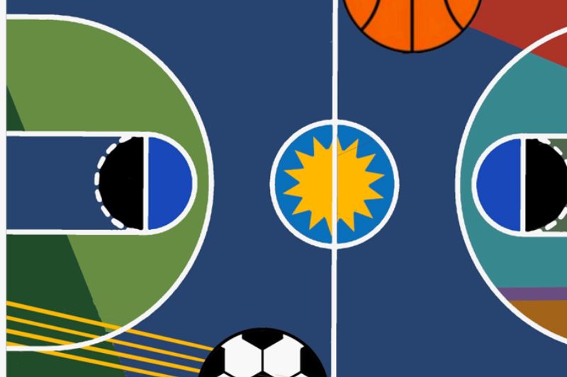 A rendering of a mural concept by Brandon Alexander that is proposed to be painted at Walerga Park. // Sunrise Recreation and Park District staff report